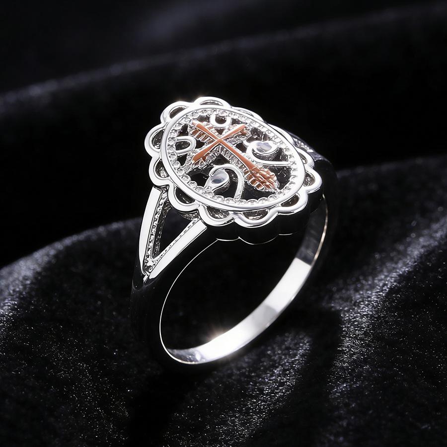 Versatile High-End Design Cross Ring for Women