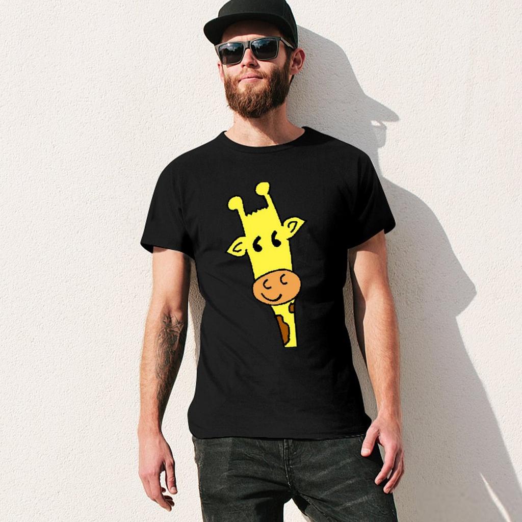 giraffi. Watercolor Yellow Cute Giraffe. Giraffe days. Giraffi T-Shirt tshirts personalised tees fruit of the loom mens t shirts