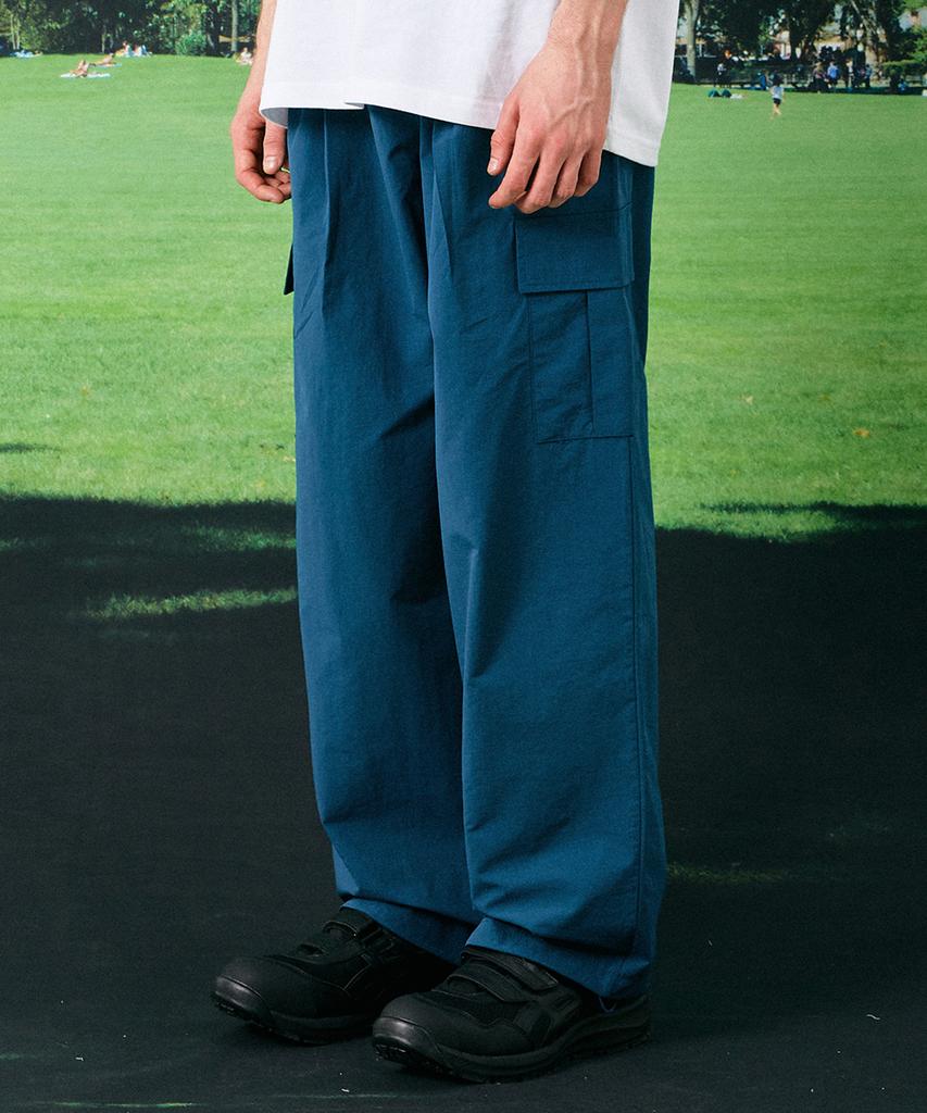 GAKKAI UNIONS Nylon String Cargo Pants Blue