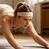 Спортивная повязка на голову Быстросохнущая Впитывающая пот Повязка для волос Однотонная Высокая эластичность Йога Пилатес Бег Нескользящая