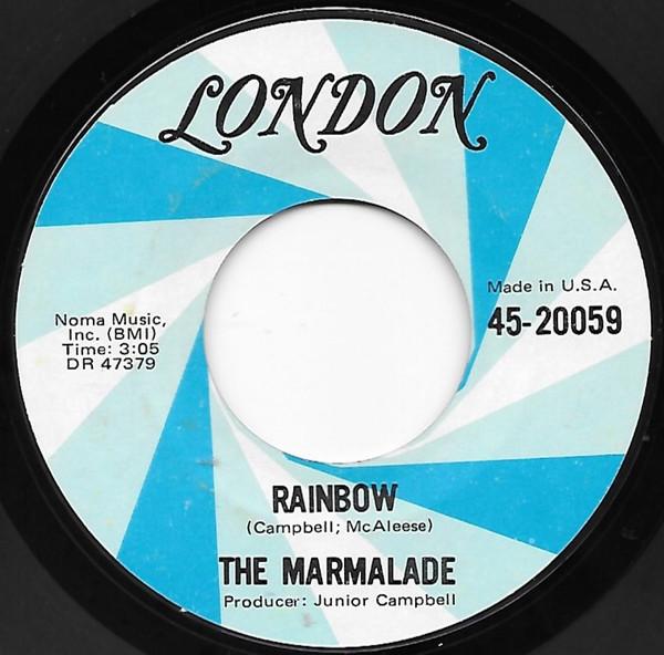 7-дюймовая пластинка MARMALADE - Rainbow 4520059 London Records 1970 США Рок Б/У