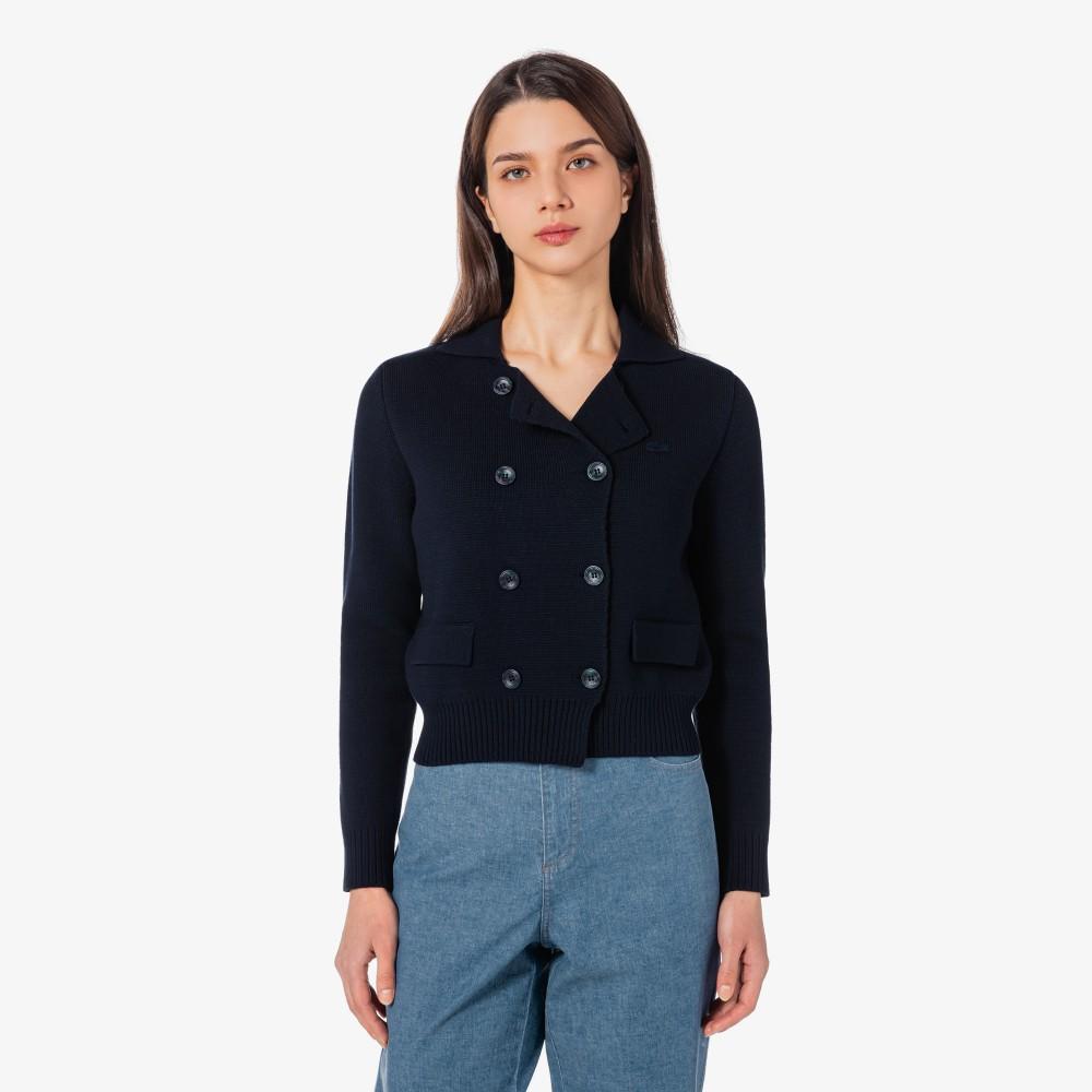 [lacoste] Women's Double Jacket-Style Cardigan AF190E-56GHDE