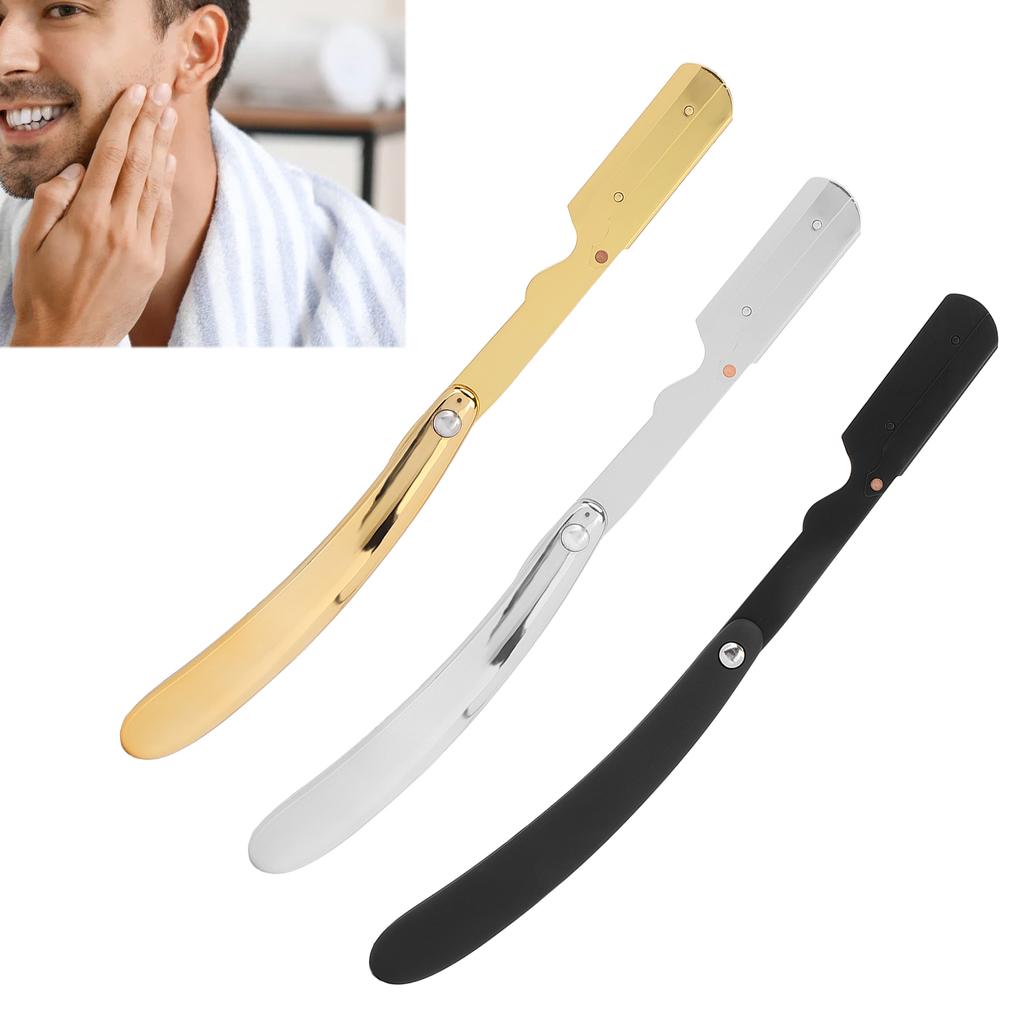 Men\'s Folding Handle Plated Professional Straight for Hair Salon (Without Blade)