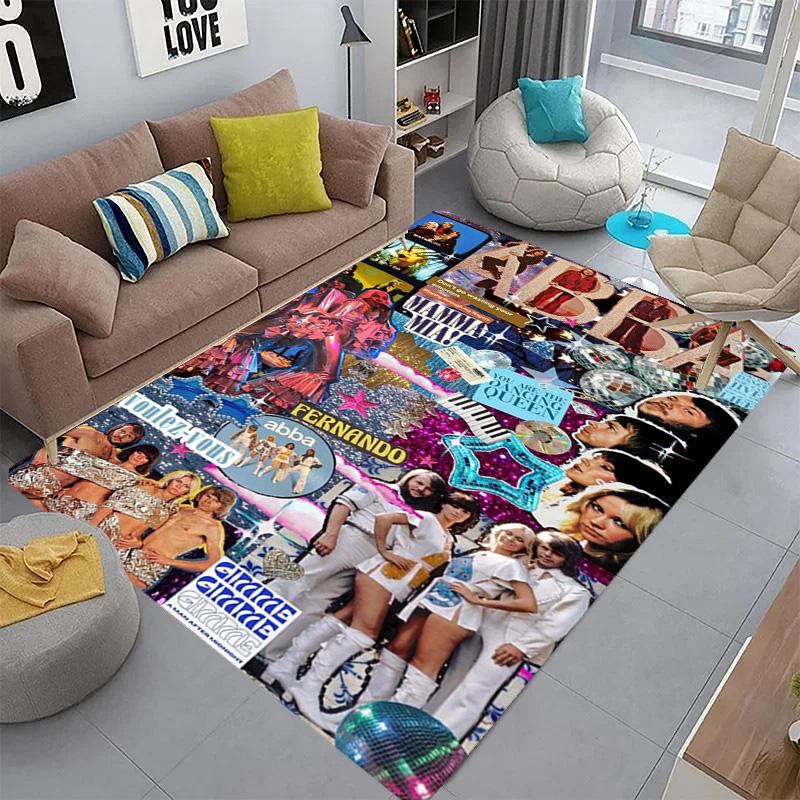 ABBA Iconic Music Legacy carpet Suitable for all seasons floor mats Christmas gifts Protective pad Dormitory decoration