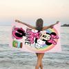 1pc Minnie15 Beach Towel with Custom Name, Beach/Swimming/Bath/Picnic/Camping Towel, Suitable for Seaside Beaches