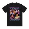 Fashion Retro Top Y2K Top Film and Television Role Printing Short-sleeved T-shirt Trendy Cotton Casual Loose T-shirt Unisex