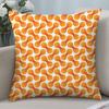 Orange Geometric Pillow Case 3D Print Polyester Fiber 40*40 cm Home Sofa Throw Pillow Cover Decoration Festival Gift