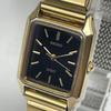 [USED] Working/Battery Operated SEIKO Spirit Watch, Black Dial, Gold, Square