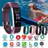 Waterproof Sport Monitor Pedometer Activity Smart Bracelet Tracker IP67 Heart Rate Color For Men Women Fashion Watch Screen Fitness  Accessories