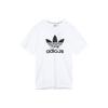 adidas Оригинальная футболка Clover Vday с логотипом Uni, мужские топы с круглым вырезом и короткими рукавами, белые H07084