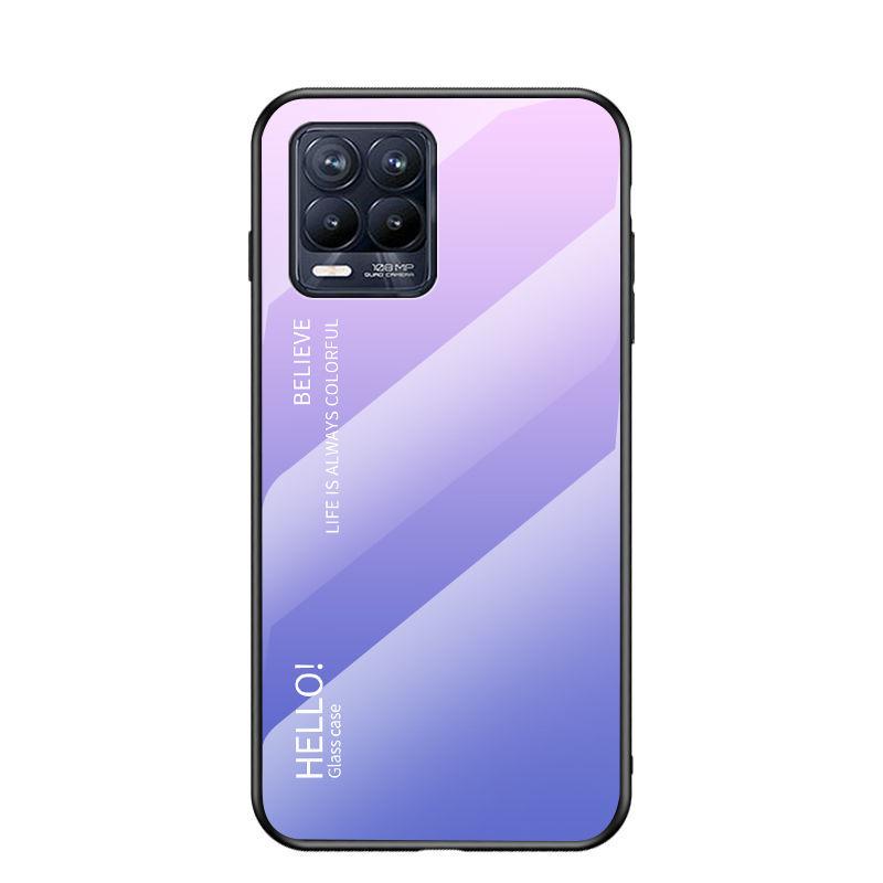 Gradual Change OPPORealme8 Mobile Phone Case Realme8pro Glass Anti-drop Protective Case