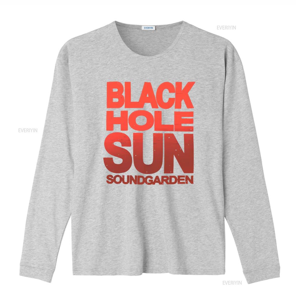 Soundgarden Black Hole Sun Print T Shirt Retro Rock Band Design Comfortable Cotton Fabric Perfect for Music Fans vintage