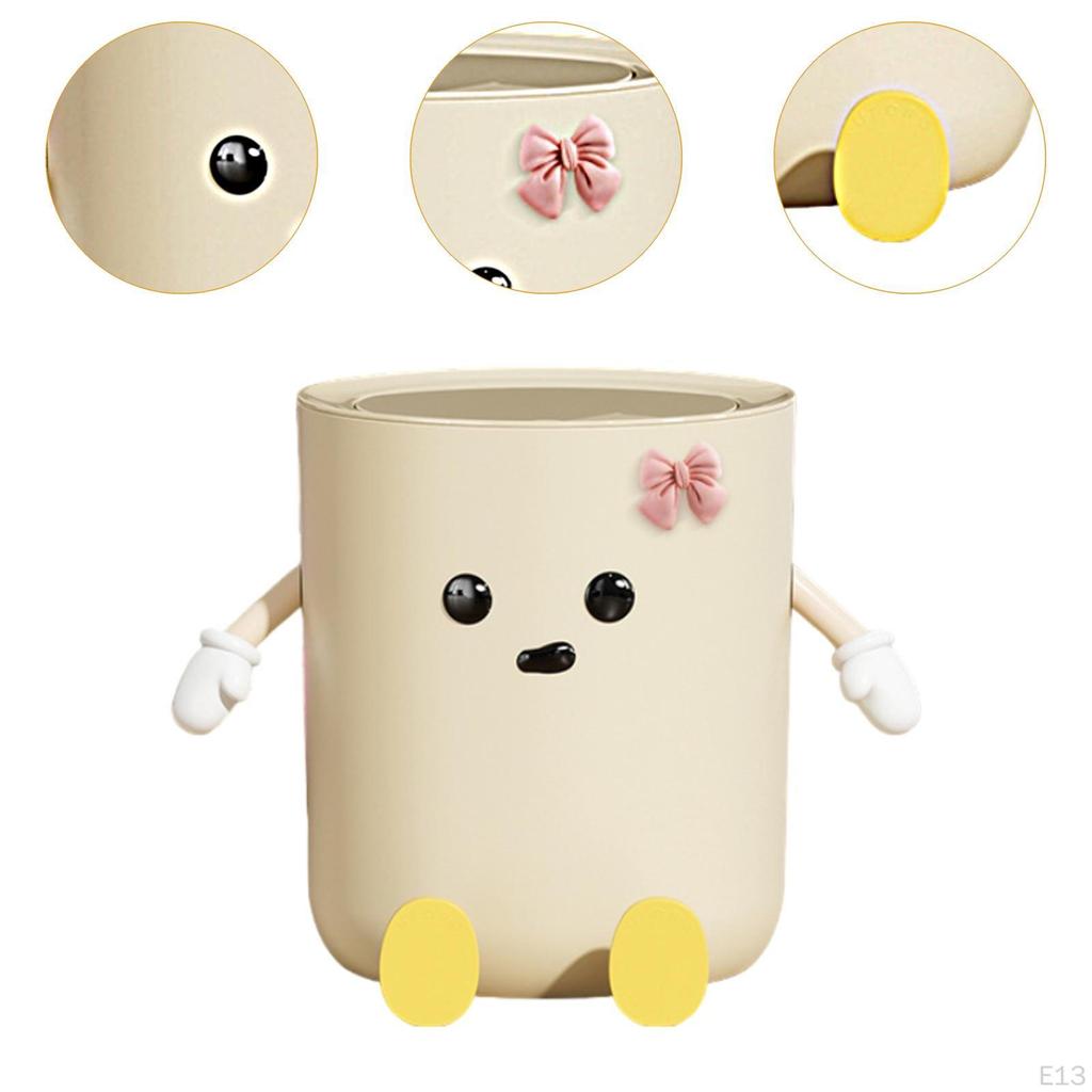 Очаровательная мусорная корзина для мусора Портативная Креативная Современная Практичная для Дома