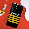 Airplane Pilot Epaulette Phone Case For Samsung Galaxy S23 S20 FE S8 S9 S10 S21 Plus Note 10 Note 20 S22 Ultra Cover