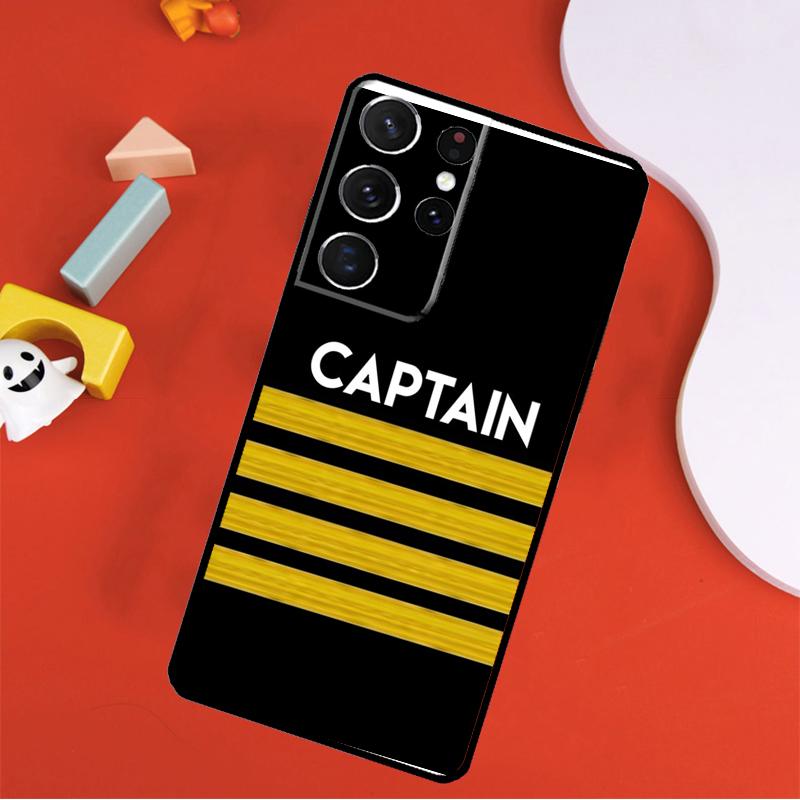 Airplane Pilot Epaulette Phone Case For Samsung Galaxy S23 S20 FE S8 S9 S10 S21 Plus Note 10 Note 20 S22 Ultra Cover