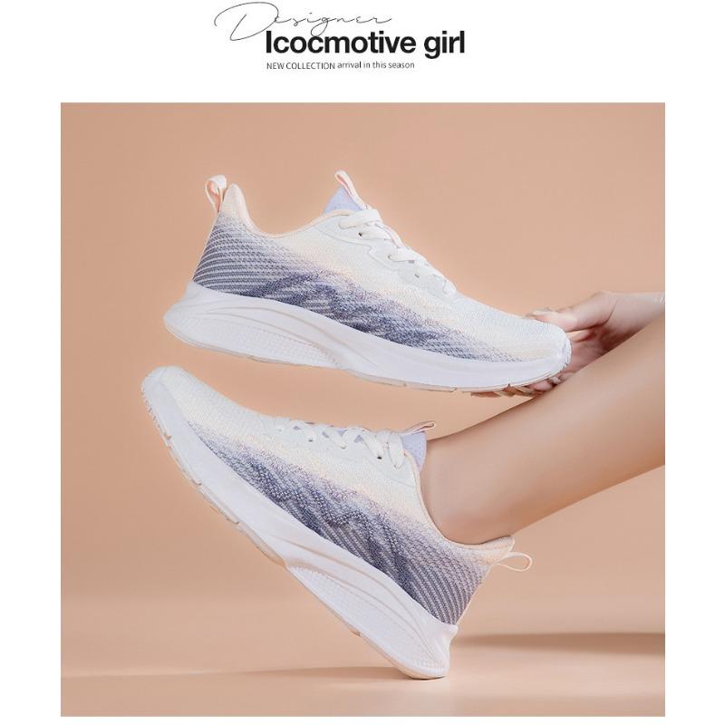 New Women's Shoes Trendy Fashionable, Sporty Casual Running Fitness Lightweight Soft Non Slip Flat Comfortable Sports Shoes