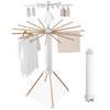 LORAK LR06 Extendable Clothes Drying Rack with Clothes Drying Rack with Clamp Indoor Balasol Laundry Drying 32kg Load Unfolds To a Height of Compact