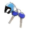 Fashion Gifts Motorcycle Key Holder Auto Decoration Pendant Car Key Ring Safety Helmet Keychain