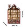 Wooden House Christmas Calendar With 24 Numbered Drawers For Storage Candy Chocolate Jewelry Gifts Holiday Decoration