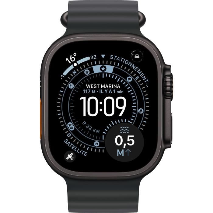 Apple Watch Ultra 3 GPS + Cellular - 49 мм - Корпус из черного титана - Ремешок Black OceanBand