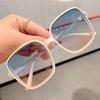 Square Sunglasses Large Frame Fashion Gradient Color Sunglasses Women Shades Polarized Sunglasses Female