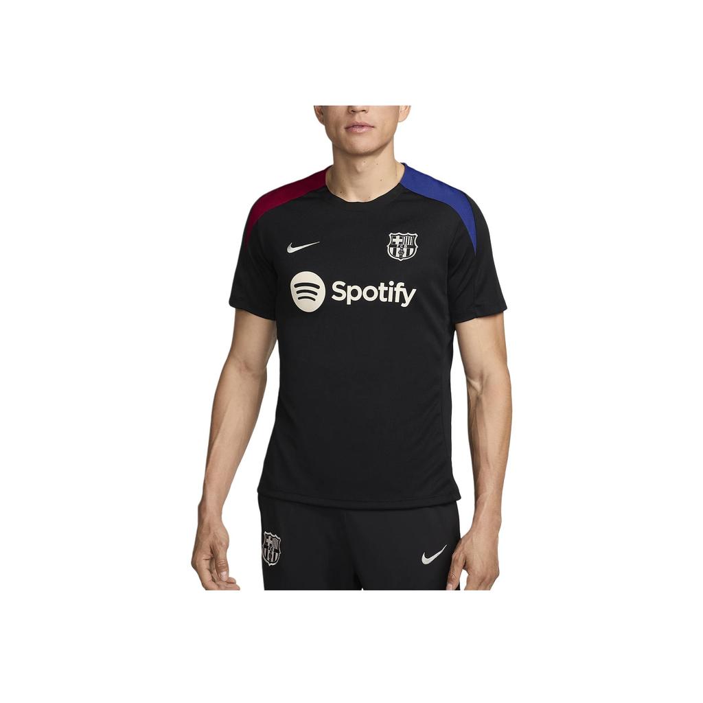 Новый мужской трикотажный топ Nike Fc Barcelona Strike с коротким рукавом Nike Dri FIT для футбола FN9816-011