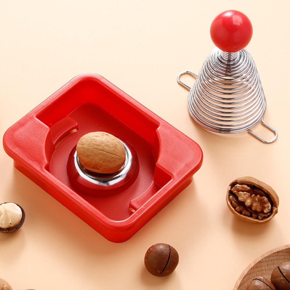 Professional Walnut Plier Stainless Steel Nut Shell Opener Spiral Spring Nutcracker  Pecans