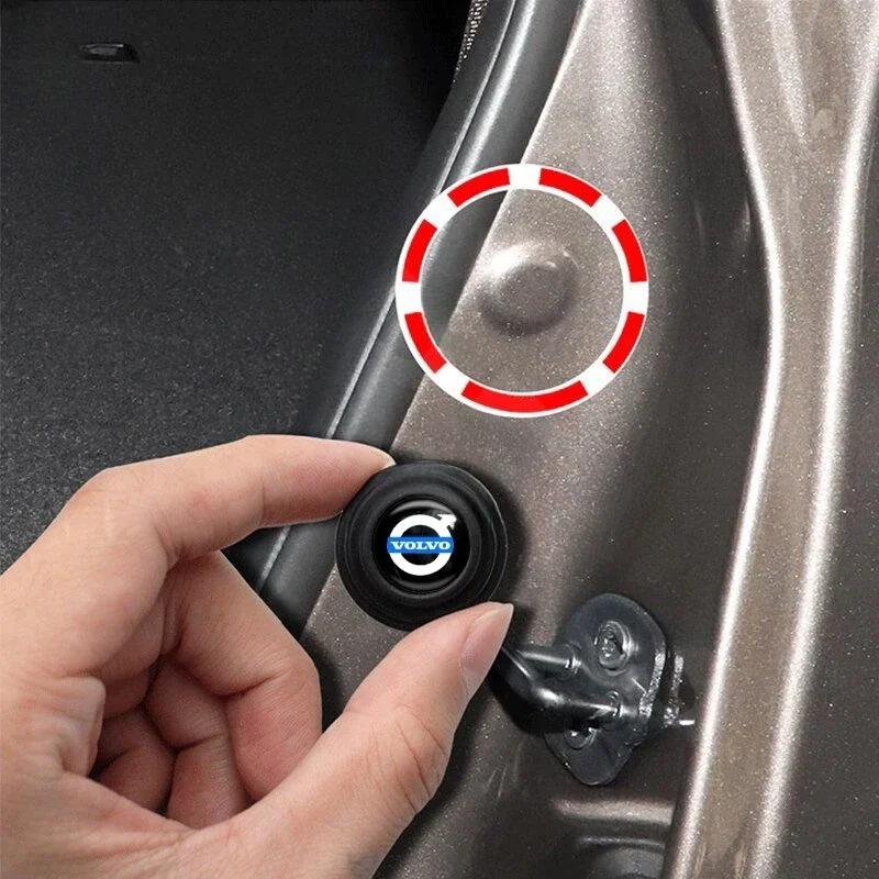 10Pcs For Volvo Car Door Anti-shock Silicone Pad Anti-collision Soundproof Shock For XC60 S60 S80 V60 XC40 C40 S40 Accessories
