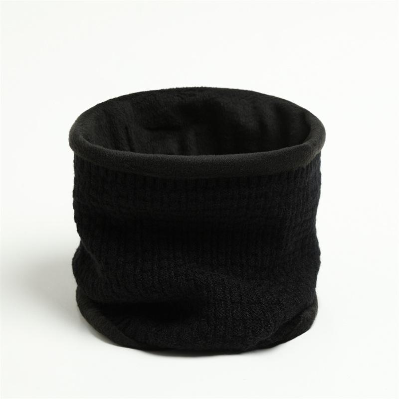 Вертикальный сетчатый плюшевый новый шарф для мужчин и женщин, теплый и мягкий шейный платок, однотонный вязаный утолщенный шарф