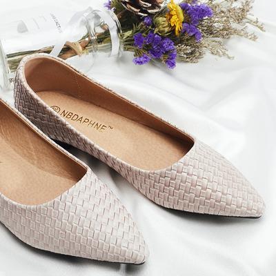 Новинка 2021 года, туфли с божьей коровкой, туфли большого размера на плоской подошве с заостренным носком, корейская версия женской обуви на плоской подошве