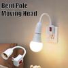 EU / US Plug Lamp Base Flexible Bend Mobile Test Light Socket Light Adapter Plug With Switch Led Bulb Socket E27 Lamp Base