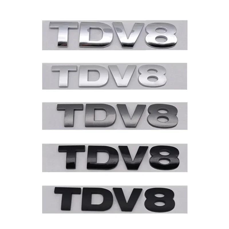 3D ABS Хромированные Черные Буквы SDV6 SDV8 TDV6 TDV8 Логотип Значок Наклейки на Задний Багажник Автомобиля для Аксессуаров Range Rover Sport