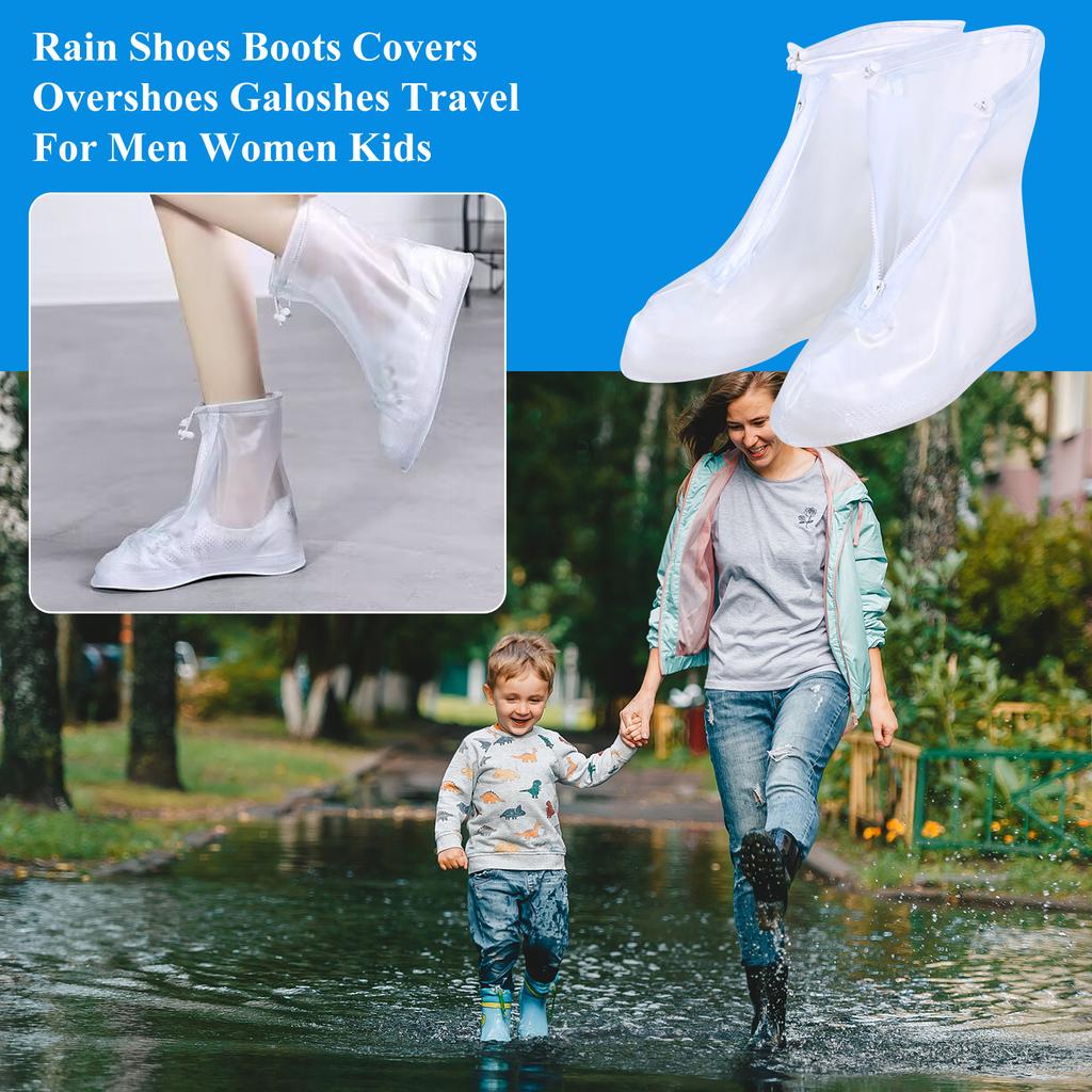 Rain Shoes Boots Covers Overshoes Galoshes Travel For Men Women Kids