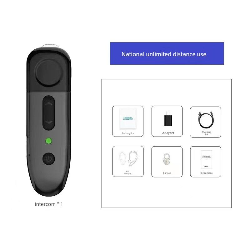Ear-Hook Bluetooth Intercom 2026 New Model Wireless Small Headset for Beauty Salons, Hair Salons, Restaurants, Hotels