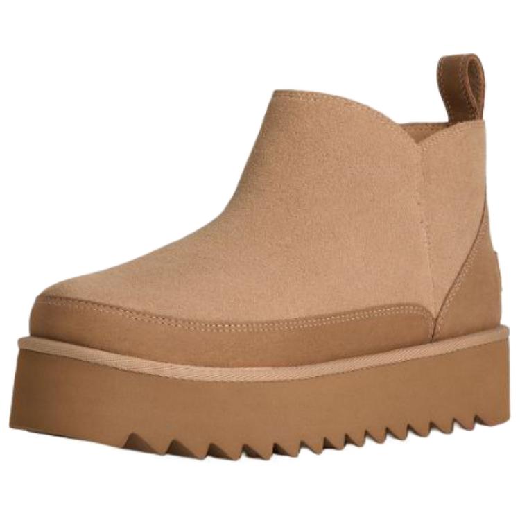 UGG Классические Новые Теплые Универсальные Вьетнамки из Овчины Женские Ботинки Песочные 1166753-SAN