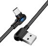 OLAF 1M 90-градусный угловой кабель Micro USB Type C для быстрой зарядки