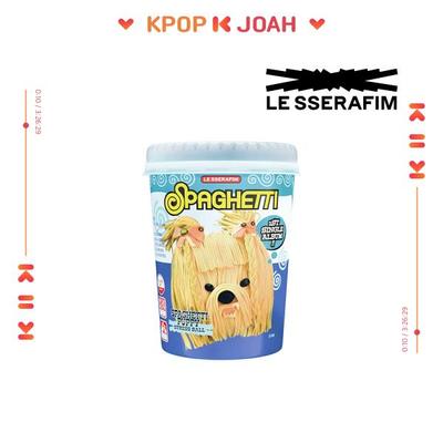 (АНТИСТРЕССОВЫЙ МЯЧ вер.) LE SSERAFIM [SPAGHETTI] 1-й СИНГЛОВЫЙ АЛЬБОМ