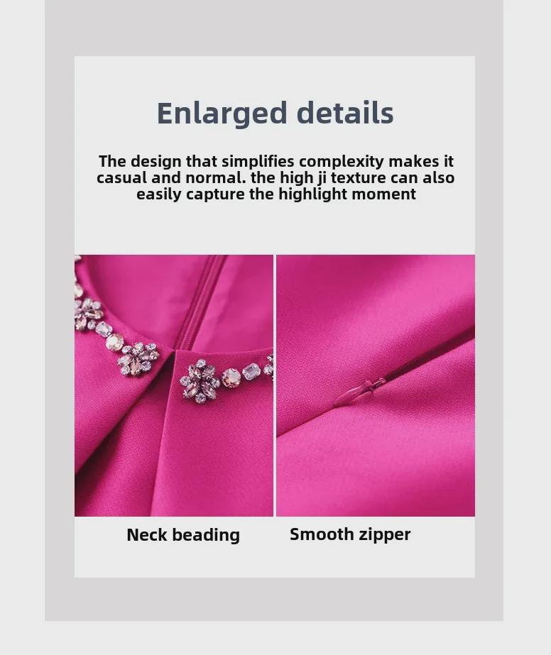 Высококачественное платье-накидка без рукавов с отделкой в виде бриллиантовых гвоздей