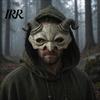 Gothic Cosplay Mask Halloween Ram Horn Demon Mask, Horror Devil Half Face Lightweight Masquerade for Costume Party Vintage