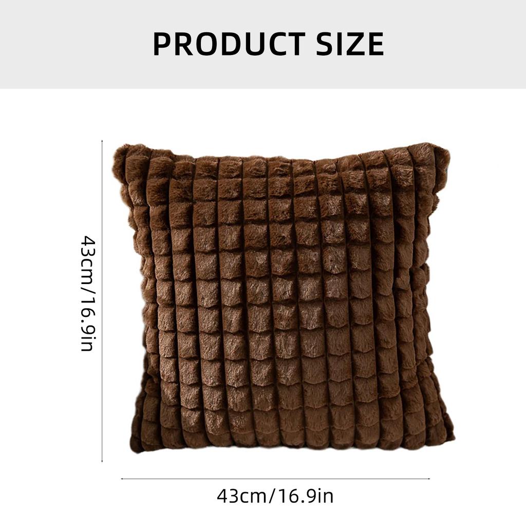 Новогодняя плюшевая наволочка Удобная Легко стирающаяся Наволочка для подушки для украшения дивана и кровати