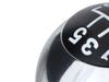 Fiat 500 2007- Gear Shift Knob, Chrome & Black, 5-Speed