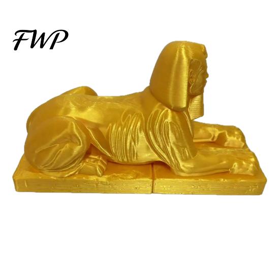 Egyptian Sphinx Figure Collectible Figurine, 3D Printed Mini Statue, Fine Texture Sculpture Vintage Egypt Souvenir Ornament for Home Desktop