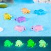 Glow-in-the-dark Small Turtle Resin Decoration Moss Micro-landscape Ornaments Fish Tank Landscape Turtle Animal Crafts Small Decoration