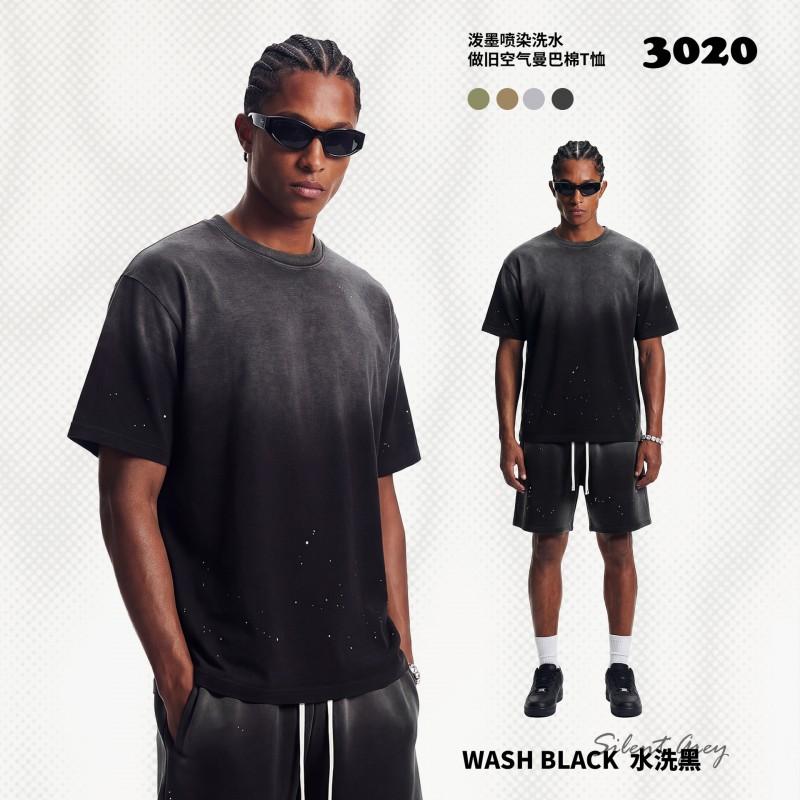 Mens Loose Fit Cotton Blend T-Shirt Breathable Streetwear Short Sleeve Top Teens