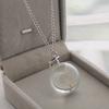 Fashion Crystal Glass Ball Dandelion Necklace Long Chain Pendant Necklaces Jewelry Accessories