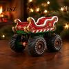 Holiday Atmosphere Ornaments for Shops Retro Christmas Sleigh Truck Ornament, Decorative Vehicle Figurine, Resin Vintage Handcrafted Table Decor