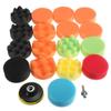 19Pcs 80mm High Gross Polishing For Buff Pad Kit For Car Polisher+Drill Adapter-M10 Polishing Pads 3inch