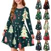Girls' Princess Dress - Long Sleeve A-Line T-Shirt Dress Christmas Day