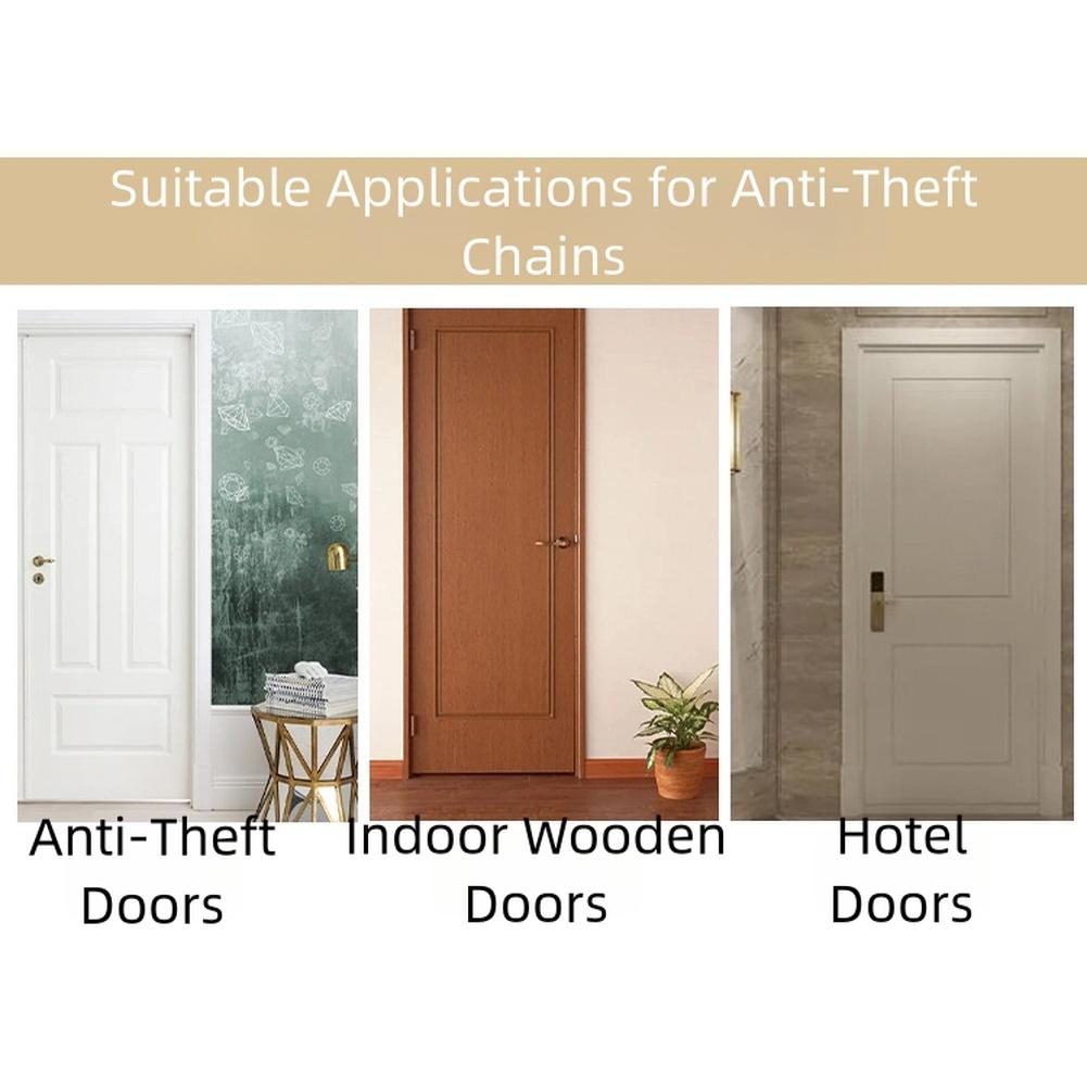 Anti-hotlinking Reverse Lock 91*44mm Security Chain Versatile Application Easy Installation Long-lasting Performance