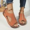Fashion Summer Women's Sandals with Heels, Women's Trendy Wedge Sandals, Women's Open Toed High-heeled Sandals, Thick Soled Shoes